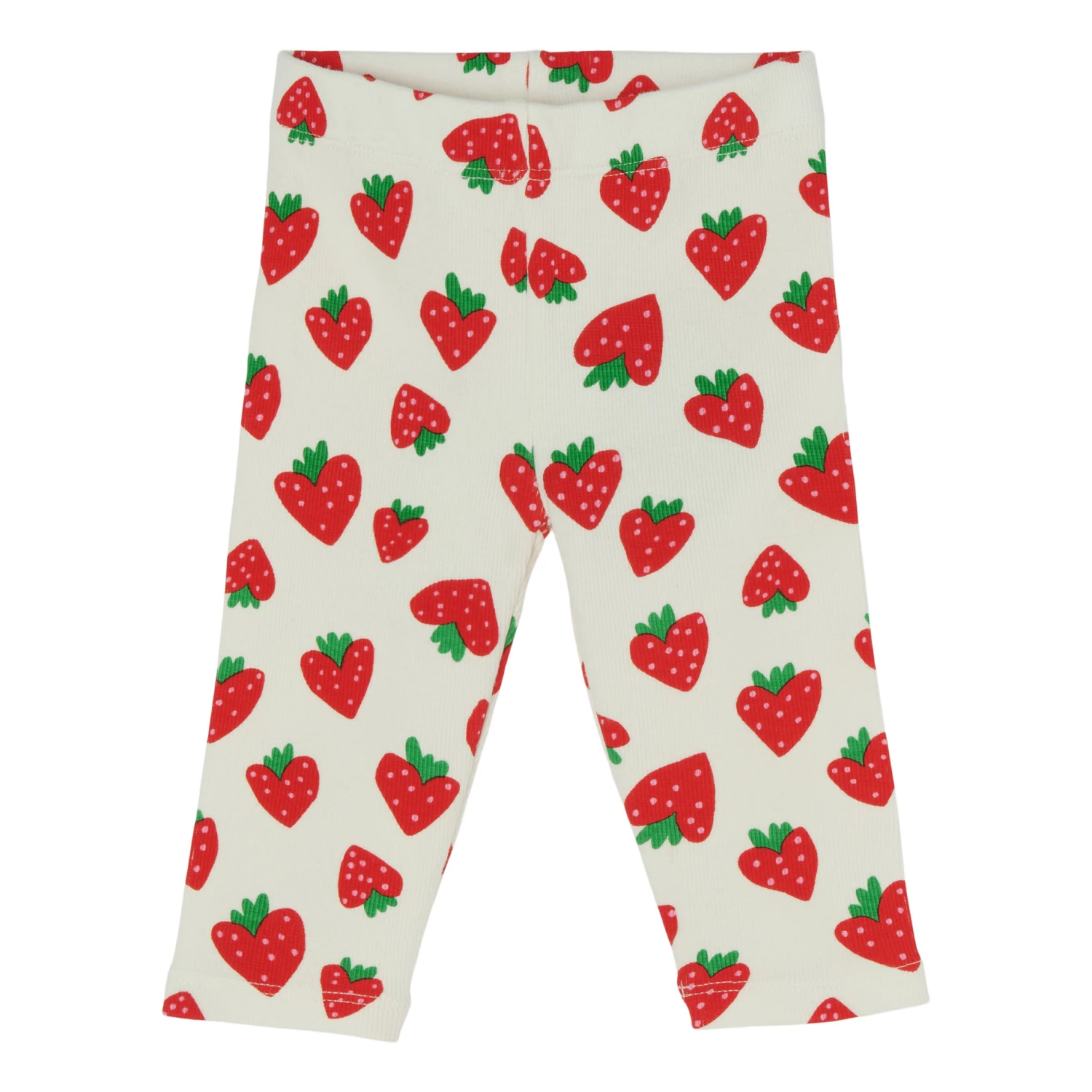 Organic Cotton Strawberry Leggings White Stella McCartney Kids Fashion Baby 1 Organic Cotton Strawberry Leggings White Stella McCartney Kids Fashion Baby