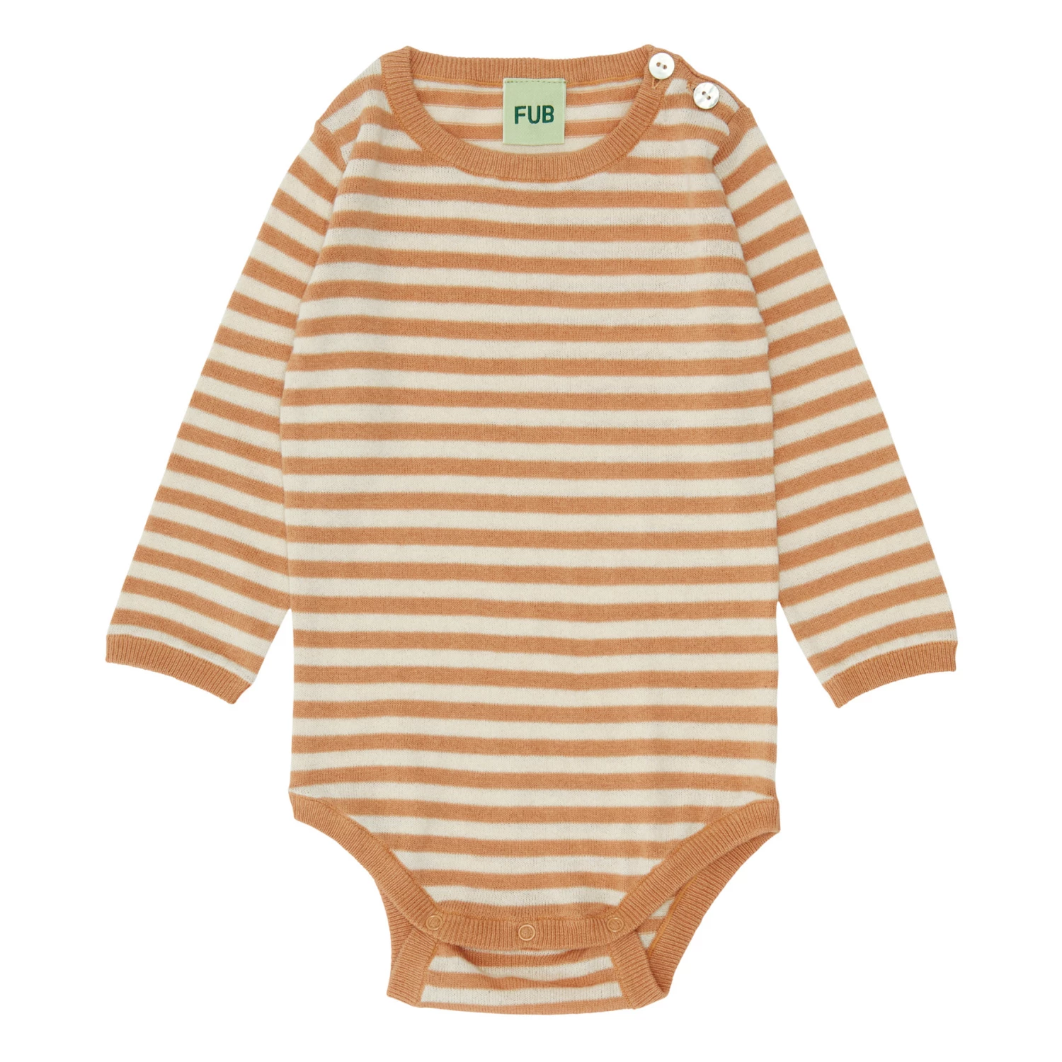 Organic Cotton Striped Babygrow Apricot FUB Fashion Baby 1 Organic Cotton Striped Babygrow Apricot FUB Fashion Baby