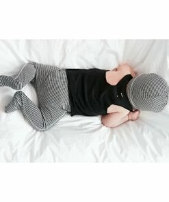Organic Cotton Striped Footed Jogging Bottoms Grey Gray Label Fashion Baby -Baby Tops Elegant Store organic cotton striped footed jogging bottomsorganic cotton striped footed jogging bottoms grey gray label fashion baby 2