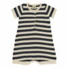 Organic Cotton Striped Jumpsuit Navy blue FUB Fashion Baby