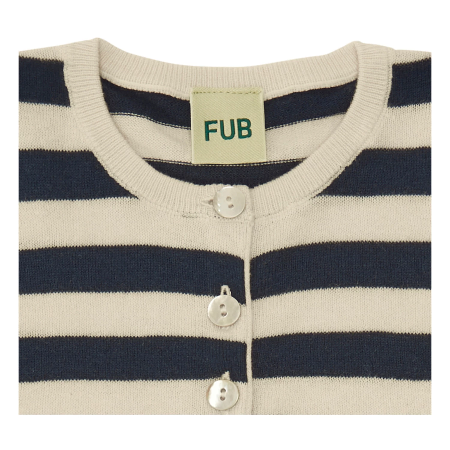 Organic Cotton Striped Jumpsuit Navy blue FUB Fashion Baby 3 Organic Cotton Striped Jumpsuit Navy blue FUB Fashion Baby - Image 3