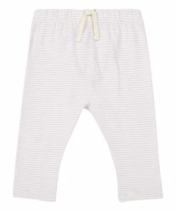 Organic Cotton Striped Leggings Lilac Gray Label Fashion Baby