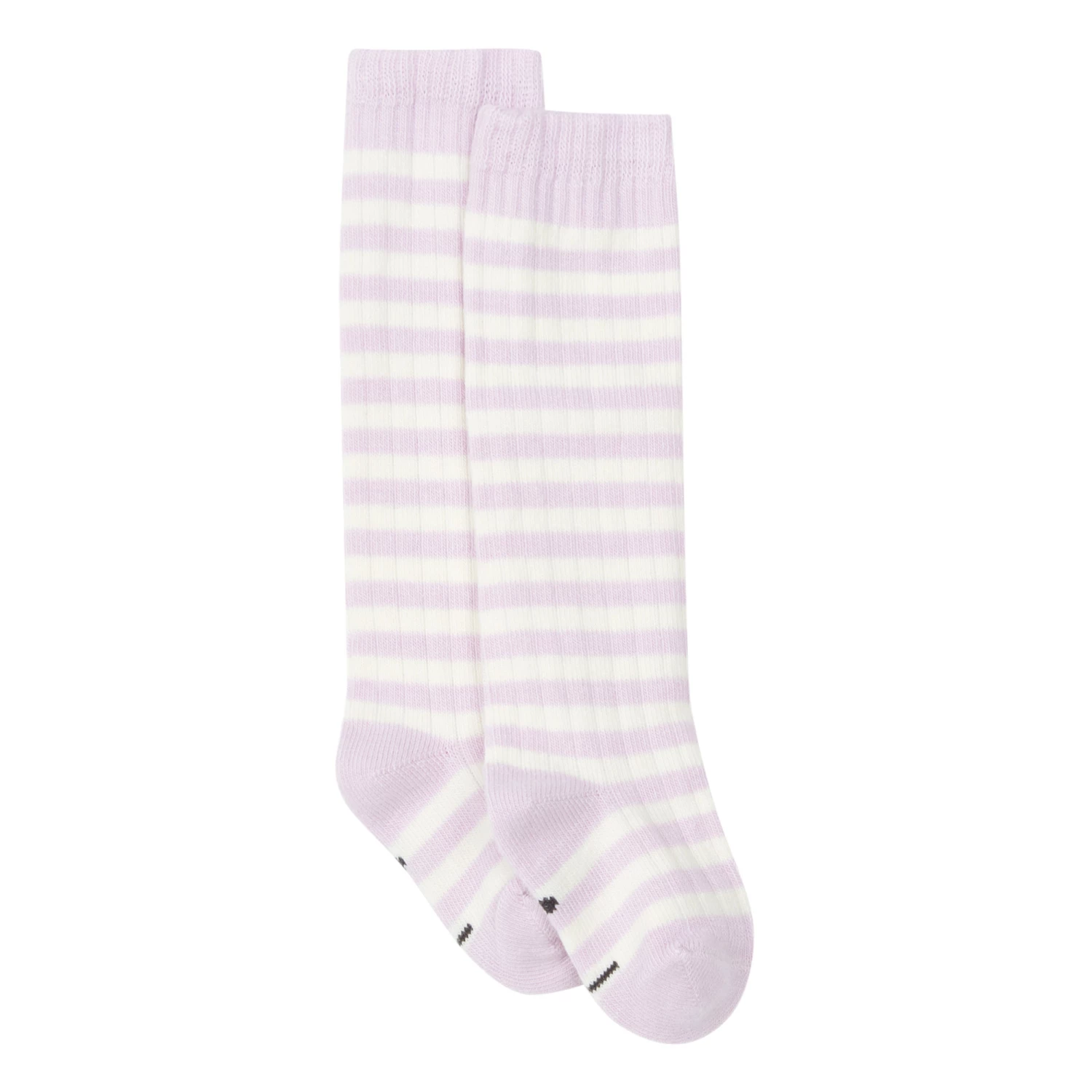Organic Cotton Striped Long Socks Lilac Gray Label Fashion Baby, Children 1 Organic Cotton Striped Long Socks Lilac Gray Label Fashion Baby, Children