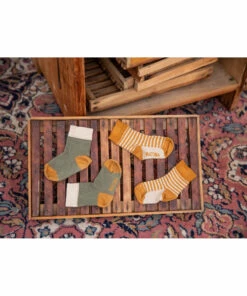 Organic Cotton Striped Socks Ochre Matona Fashion Baby, Children 7 Organic Cotton Striped Socks Ochre Matona Fashion Baby, Children -Baby Tops Elegant Store organic cotton striped socks ochre matona fashion baby children 3