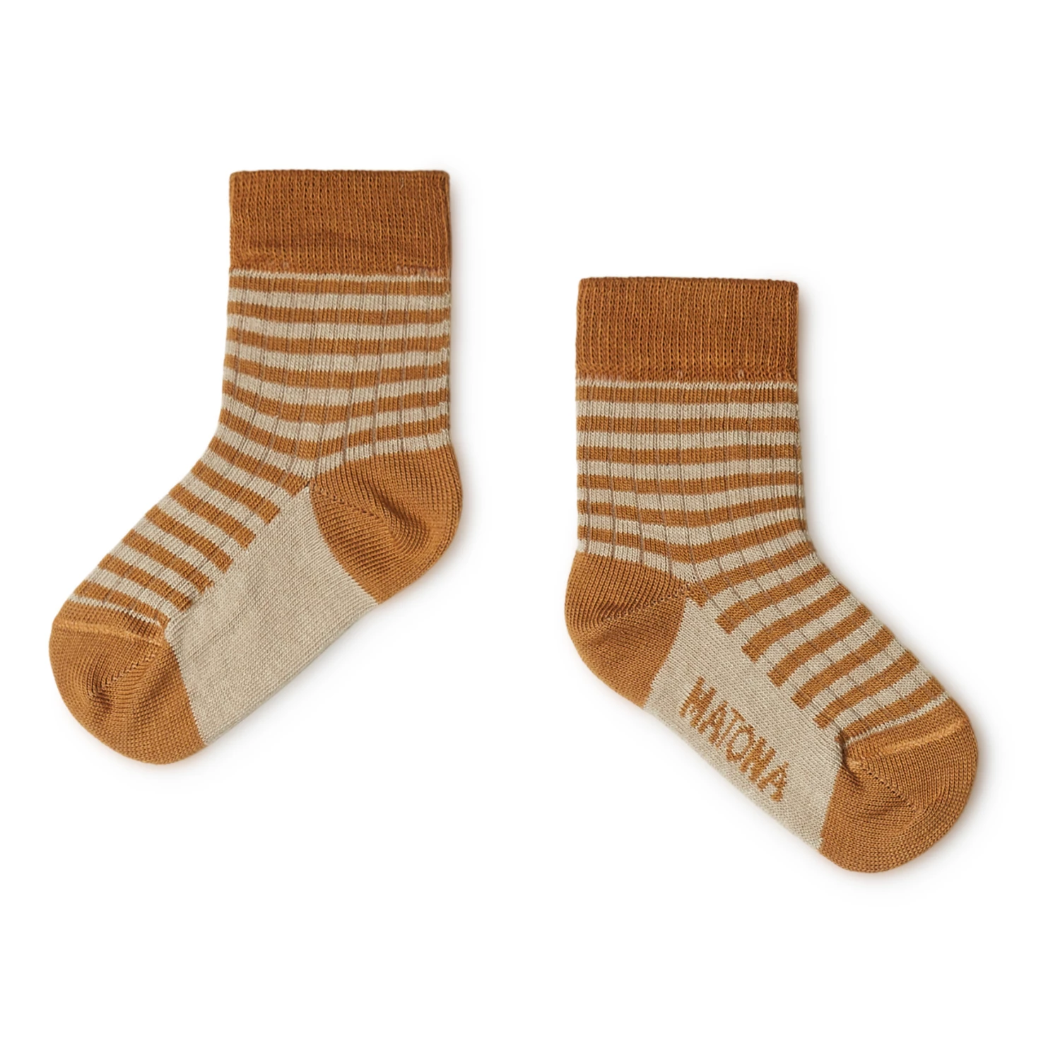 Organic Cotton Striped Socks Ochre Matona Fashion Baby, Children 1 Organic Cotton Striped Socks Ochre Matona Fashion Baby, Children