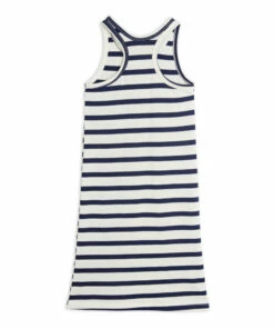 Organic Cotton Striped Tank Top Dress Navy blue Mini Rodini Fashion Baby, Children -Baby Tops Elegant Store organic cotton striped tank top dress navy blue mini rodini fashion baby children 2