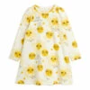 Organic Cotton Sun Dress Ecru Mini Rodini Fashion Baby, Children
