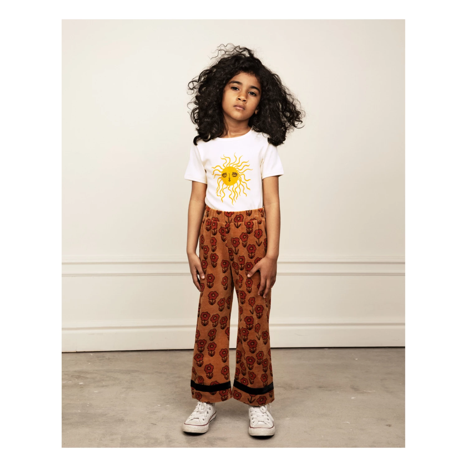 Organic Cotton Sun T-shirt Ecru Mini Rodini Fashion Baby, Children 2 Organic Cotton Sun T-shirt Ecru Mini Rodini Fashion Baby, Children - Image 2