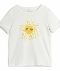 Organic Cotton Sun T-shirt Ecru Mini Rodini Fashion Baby, Children