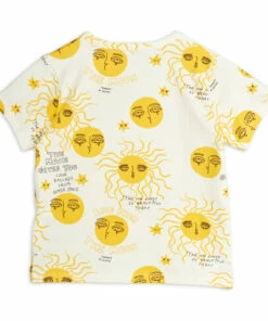 Organic Cotton Sun T-shirt Yellow Mini Rodini Fashion Baby, Children -Baby Tops Elegant Store organic cotton sun t shirt yellow mini rodini fashion baby children 2