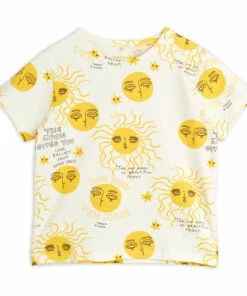 Organic Cotton Sun T-shirt Yellow Mini Rodini Fashion Baby, Children