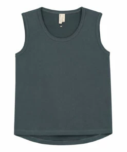 Organic Cotton Tank Top Grey blue Gray Label Fashion Baby, Children