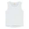 Organic Cotton Tank Top White Gray Label Fashion Baby, Children