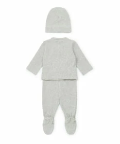 Organic Cotton Tendresse Set Grey Bonton Fashion Baby -Baby Tops Elegant Store organic cotton tendresse set grey bonton fashion baby 2