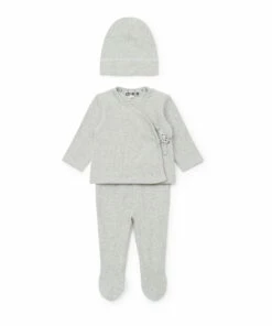 Organic Cotton Tendresse Set Grey Bonton Fashion Baby