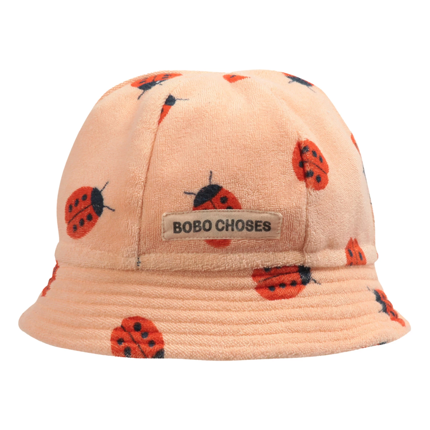 Organic Cotton Terry Cloth Ladybird Hat Peach Bobo Choses Fashion Baby 1 Organic Cotton Terry Cloth Ladybird Hat Peach Bobo Choses Fashion Baby