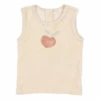 Organic Cotton Terry Cloth Peach Tank Top Beige Búho Fashion Baby