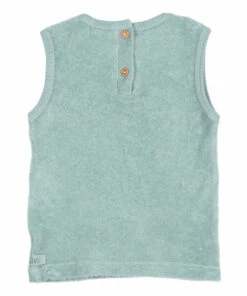 Organic Cotton Terry Cloth Peach Tank Top Green water Búho Fashion Baby -Baby Tops Elegant Store organic cotton terry cloth peach tank top green water b uacute ho fashion baby 2