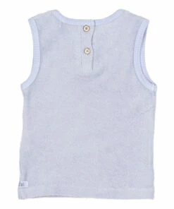 Organic Cotton Terry Cloth Peach Tank Top Light blue Búho Fashion Baby -Baby Tops Elegant Store organic cotton terry cloth peach tank top light blue b uacute ho fashion baby 2