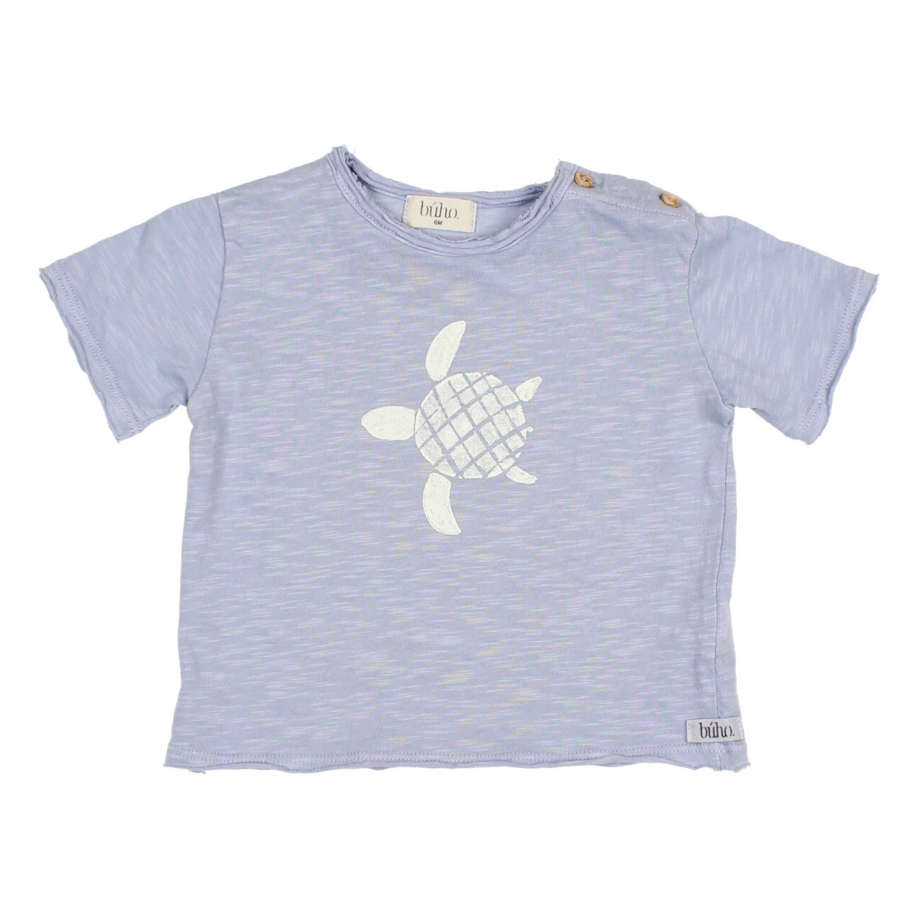 Organic Cotton Turtle T-shirt Light blue Búho Fashion Baby 1 Organic Cotton Turtle T-shirt Light blue Búho Fashion Baby