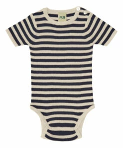 Organic Cotton Two-Tone Babygrow Navy blue FUB Fashion Baby