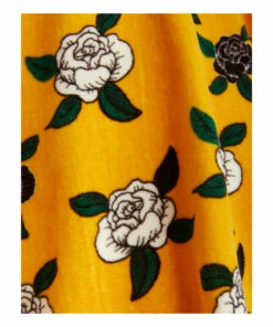 Organic Cotton Velour Flower Dress Yellow Mini Rodini Fashion Baby, Children -Baby Tops Elegant Store organic cotton velour flower dress yellow mini rodini fashion baby children 2