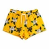 Organic Cotton Velour Rose Shorts Yellow Mini Rodini Fashion Baby, Children