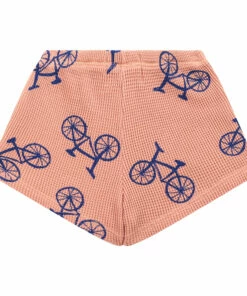 Organic Cotton Waffle Bicycle Baby Shorts Apricot Bobo Choses Fashion Baby -Baby Tops Elegant Store organic cotton waffle bicycle baby shorts apricot bobo choses fashion baby 2