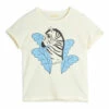 Organic Cotton Zebra T-shirt Ecru Mini Rodini Fashion Baby, Children