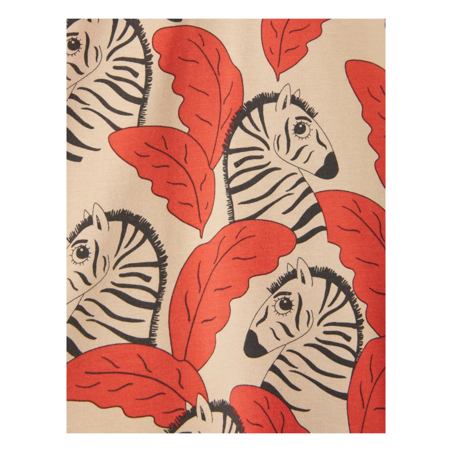 Organic Cotton Zebra T-shirt Red Mini Rodini Fashion Baby, Children 2 Organic Cotton Zebra T-shirt Red Mini Rodini Fashion Baby, Children - Image 2