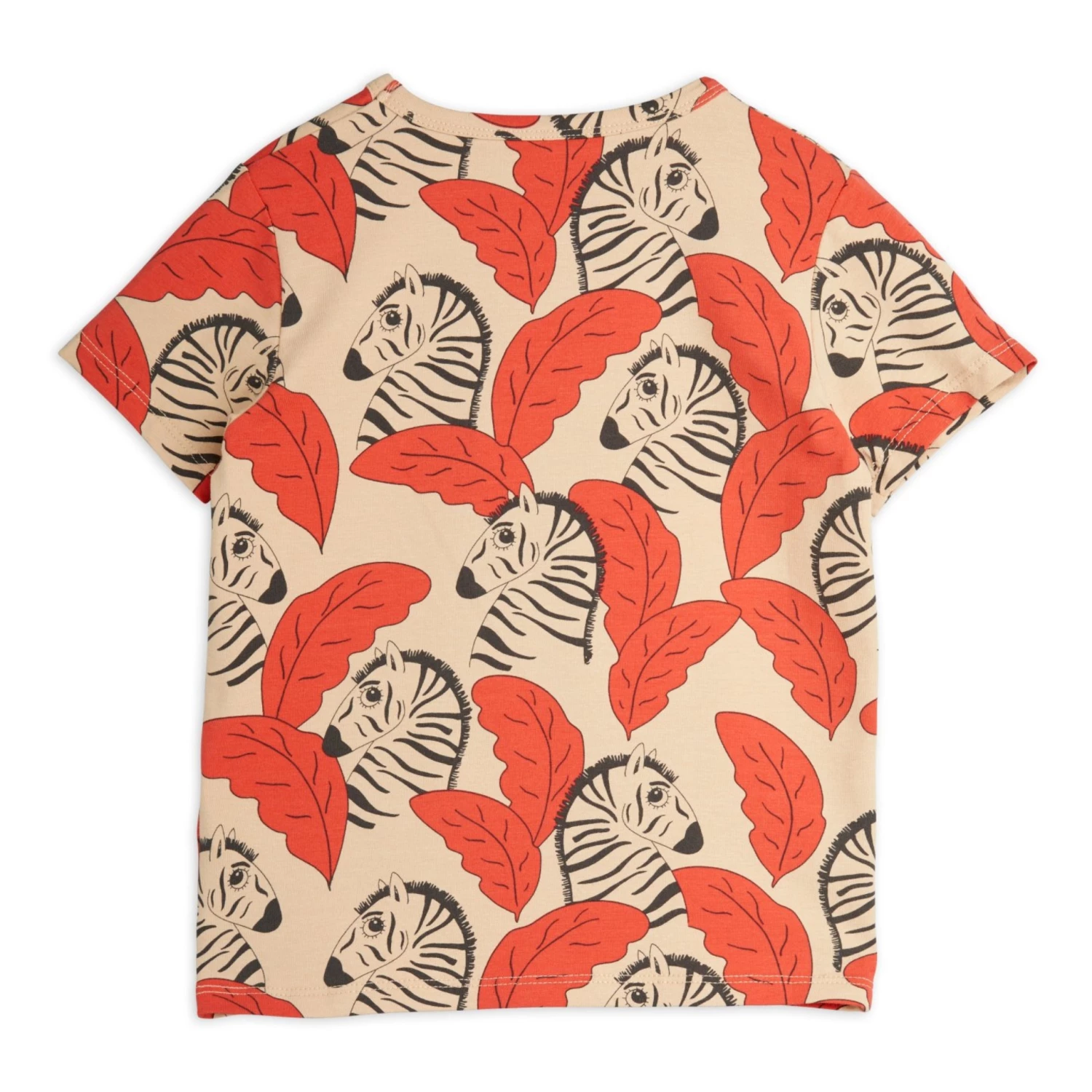 Organic Cotton Zebra T-shirt Red Mini Rodini Fashion Baby, Children 3 Organic Cotton Zebra T-shirt Red Mini Rodini Fashion Baby, Children - Image 3