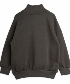 Organic Cotton Zip Sweatshirt Black Mini Rodini Fashion Baby, Children -Baby Tops Elegant Store organic cotton zip sweatshirt black mini rodini fashion baby children 2