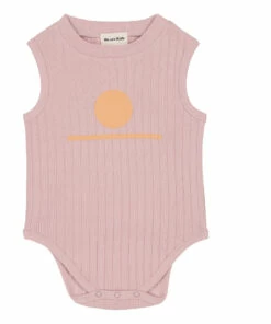 Orso Organic Cotton Peach Babygrow Pale pink We Are Kids Fashion Baby