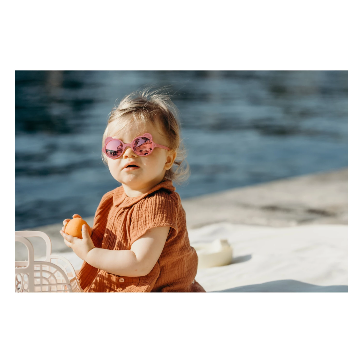 Ourson Sunglasses - KI ET LA x Carole Tolila Dusty Pink KI ET LA Fashion Baby, Children 3 Ourson Sunglasses - KI ET LA x Carole Tolila Dusty Pink KI ET LA Fashion Baby, Children - Image 3