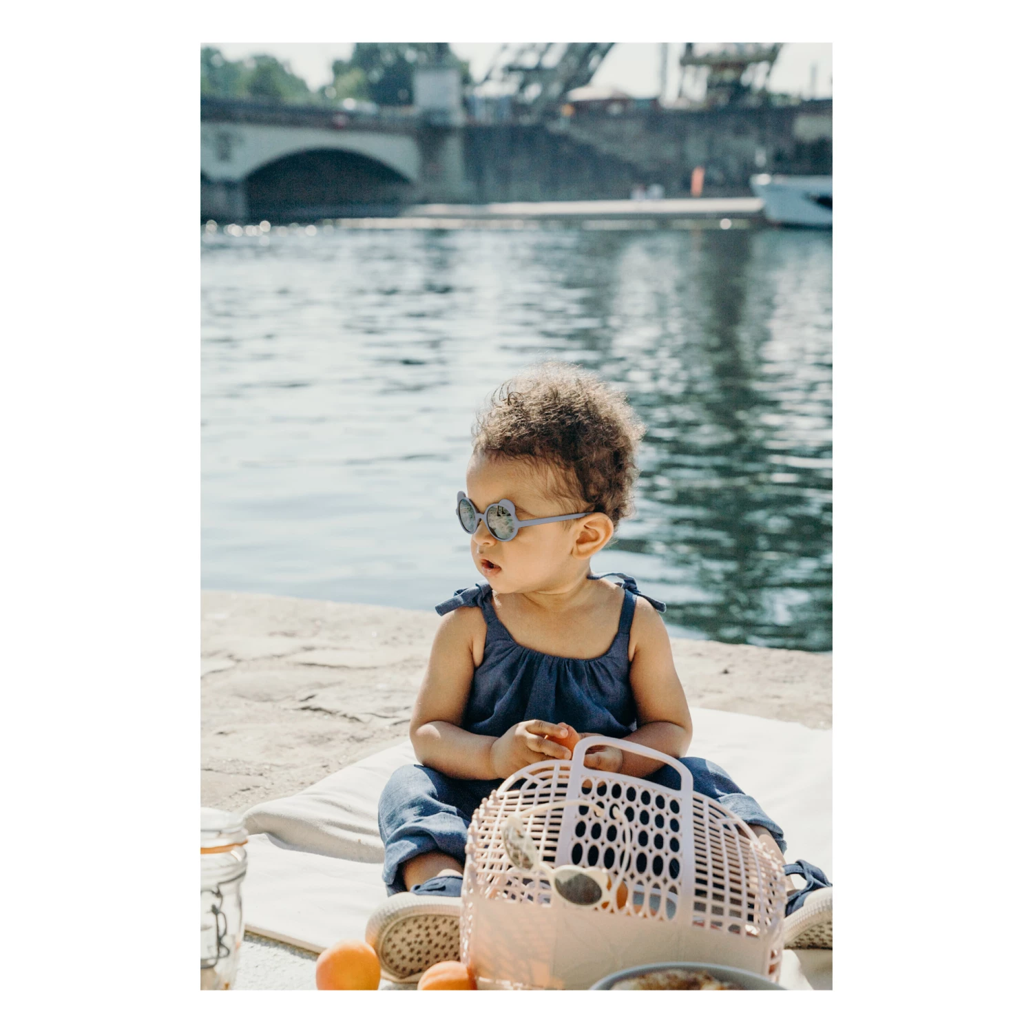 Ourson Sunglasses - KI ET LA x Carole Tolila Grey blue KI ET LA Fashion Baby, Children 3 Ourson Sunglasses - KI ET LA x Carole Tolila Grey blue KI ET LA Fashion Baby, Children - Image 3