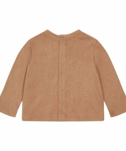 Painter Organic Cotton T-shirt Brown Risu Risu Fashion Baby -Baby Tops Elegant Store painter organic cotton t shirt brown risu risu fashion baby 1