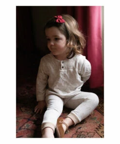 Painter Organic Cotton T-shirt Cream Risu Risu Fashion Baby -Baby Tops Elegant Store painter organic cotton t shirt cream risu risu fashion baby 1