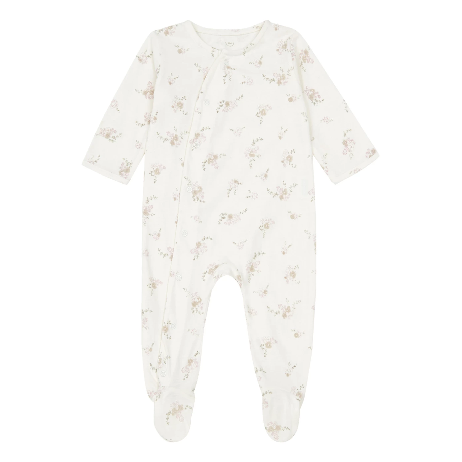 Pansies Organic Cotton Babygrow Pale pink Bonjour Little Fashion Baby 1 Pansies Organic Cotton Babygrow Pale pink Bonjour Little Fashion Baby