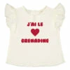 Papillon Heart T-shirt Ecru Louis Louise Fashion Baby