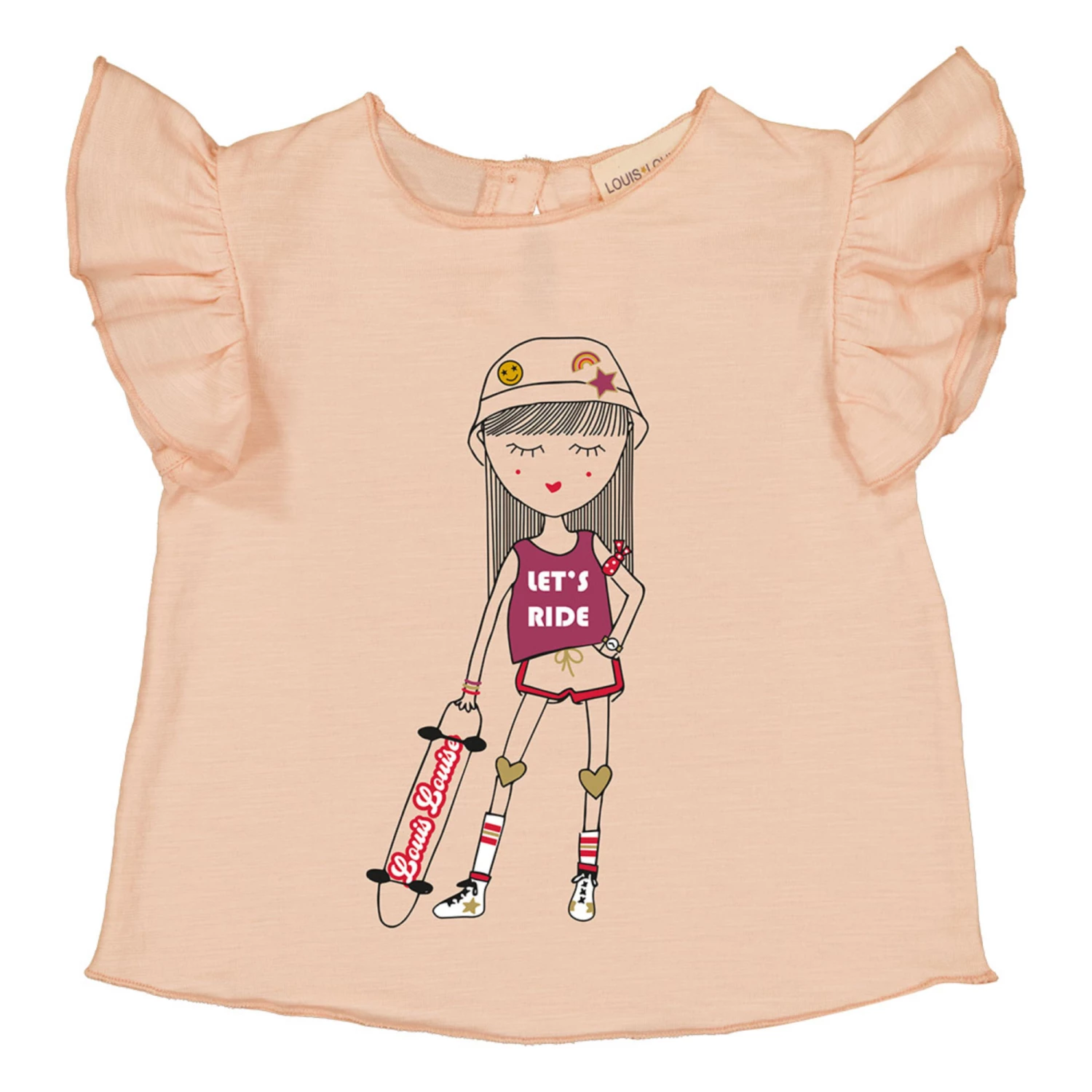Papillon Louisette T-shirt Pale pink Louis Louise Fashion Baby 1 Papillon Louisette T-shirt Pale pink Louis Louise Fashion Baby