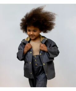 Parachute Recycled Rain Coat Charcoal grey Faire Child Fashion Baby, Children -Baby Tops Elegant Store parachute recycled rain coat charcoal grey faire child fashion baby children 2