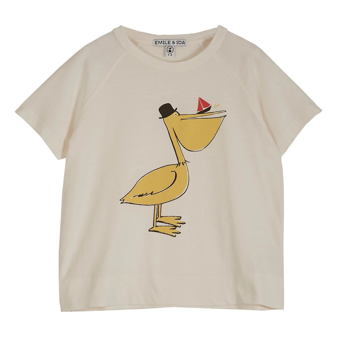 Pelican T-shirt Ecru Emile et Ida Fashion Baby, Children 1 Pelican T-shirt Ecru Emile et Ida Fashion Baby, Children
