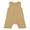 Pepper Organic Cotton Waffle Culottes Camel Poudre Organic Fashion Baby