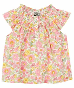 Perrine Liberty Print Blouse Pink Bonton Fashion Baby