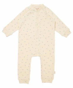 Petit Bisou Organic Cotton Newborn Jumpsuit Cream Konges Slojd Fashion Baby
