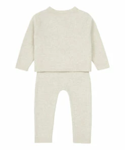 Pima Cotton Jumper + Trousers Beige Tartine et Chocolat Fashion Baby 5 Pima Cotton Jumper + Trousers Beige Tartine et Chocolat Fashion Baby -Baby Tops Elegant Store pima cotton jumper trousers beige tartine et chocolat fashion baby 2