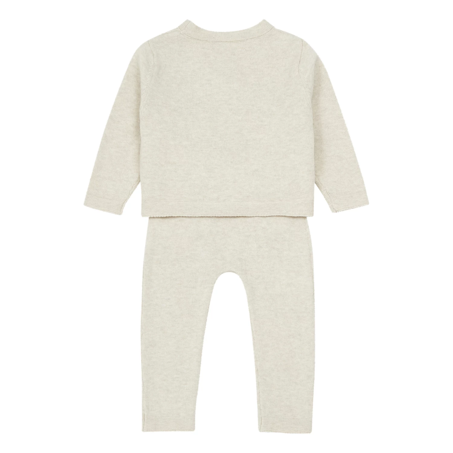 Pima Cotton Jumper + Trousers Beige Tartine et Chocolat Fashion Baby 3 Pima Cotton Jumper + Trousers Beige Tartine et Chocolat Fashion Baby - Image 3