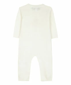 Pima Cotton Knit Rabbit Jumpsuit Ecru Tartine et Chocolat Fashion Baby