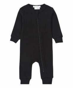 Plain Pyjamas Black Petit Lem Fashion Baby