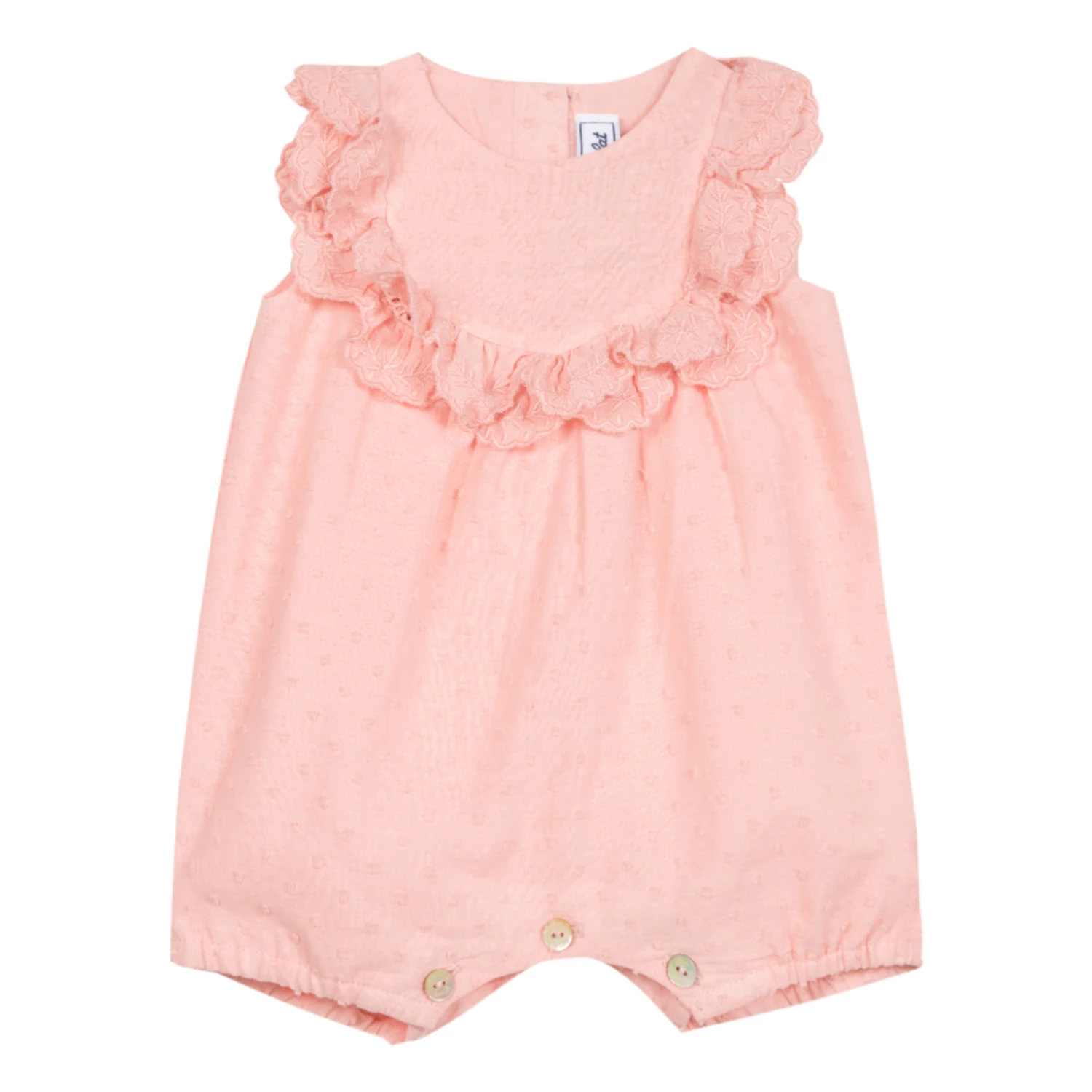 Plumetis Romper Pink Tartine et Chocolat Fashion Baby 1 Plumetis Romper Pink Tartine et Chocolat Fashion Baby